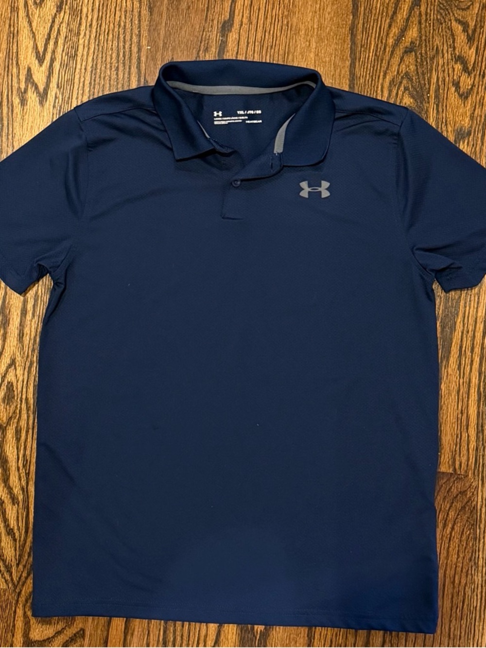 Boys XL Under Armour Navy Short-Sleeve Polo with Logo